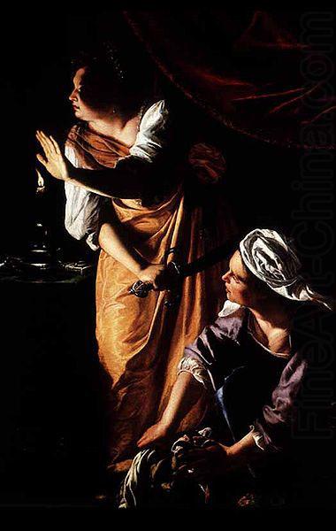 Judith and Her Maidservant with the Head of Holofernes,, Artemisia gentileschi